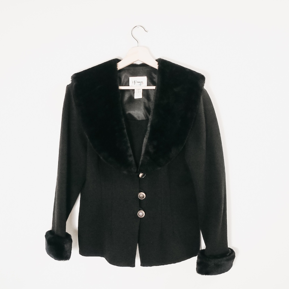 Vintage D.J. Summers Faux Fur Jacket Made in USA